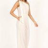 Clothing * | Petal & Pup Typical Style Sadie One Shoulder Jumpsuit White