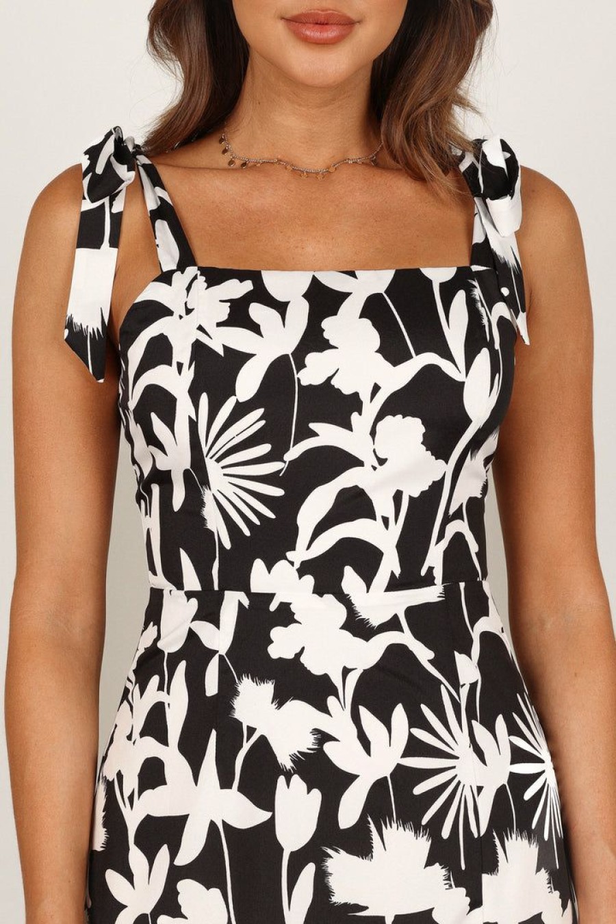 Clothing * | Petal & Pup Bargain Sale Laurel Dress Black/White