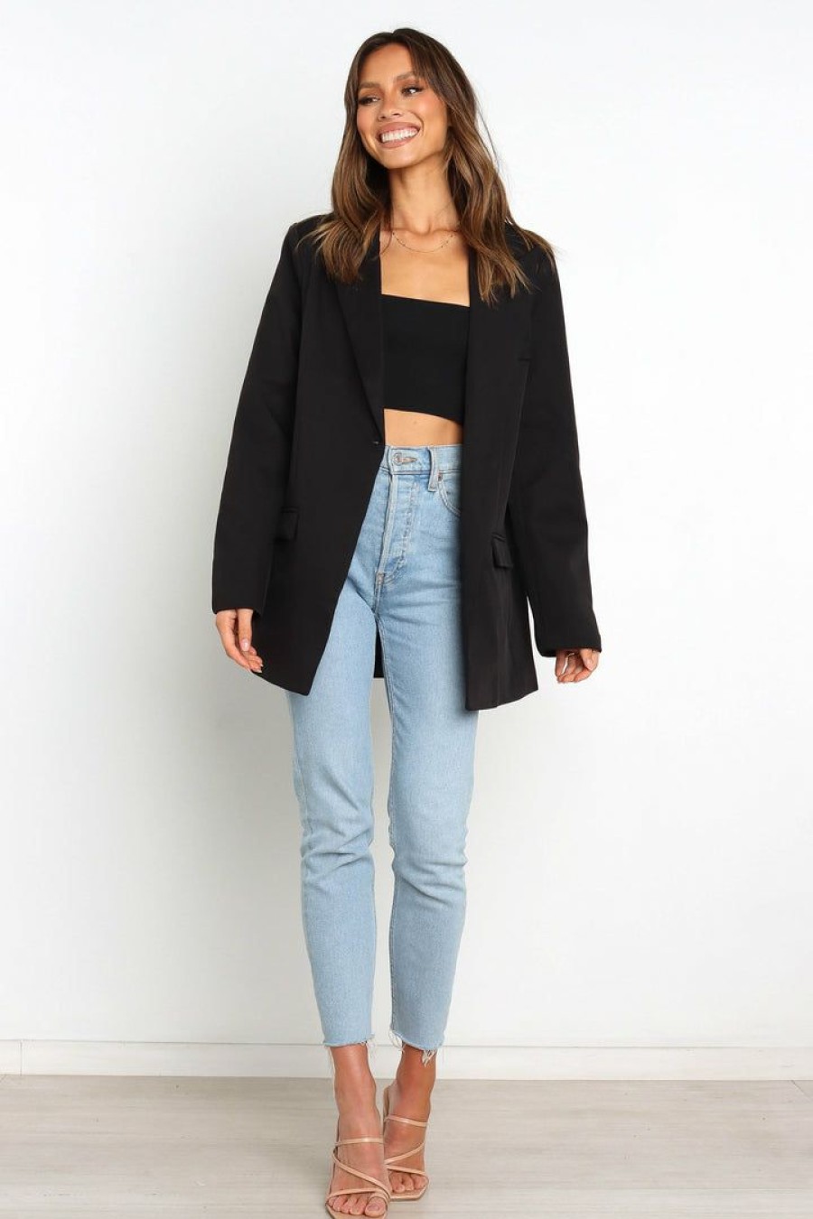 Clothing * | Petal & Pup Hot Sale Felipe Blazer Black