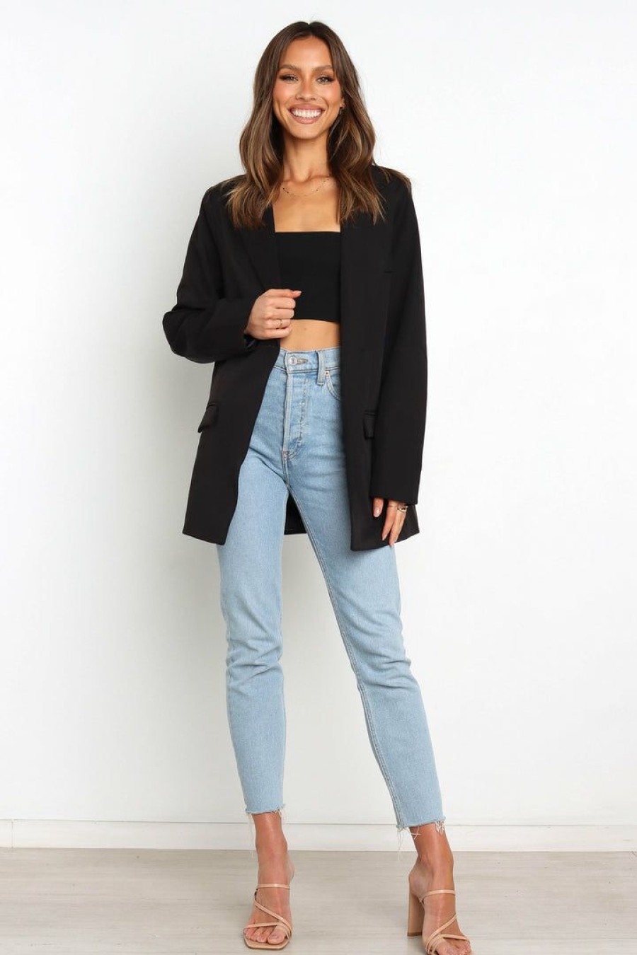 Clothing * | Petal & Pup Hot Sale Felipe Blazer Black