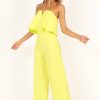 Clothing * | Petal & Pup Best Quality Sonny Strapless Jumpsuit Lime