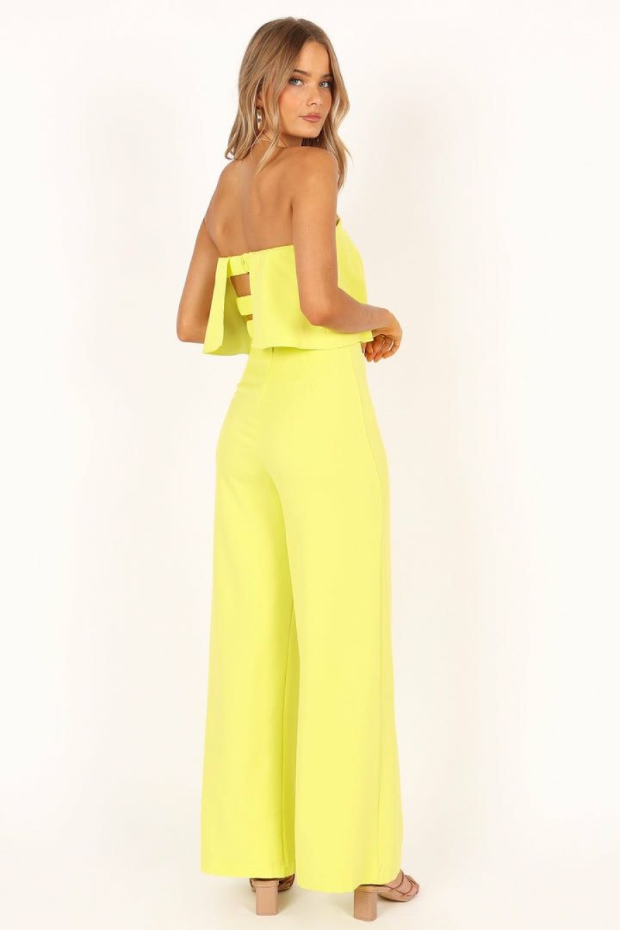 Clothing * | Petal & Pup Best Quality Sonny Strapless Jumpsuit Lime