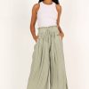 Clothing * | Petal & Pup Online Jayden Pleated Pant Green