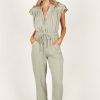 Clothing * | Petal & Pup Exquisite Gifts Chantria Jumpsuit Sage