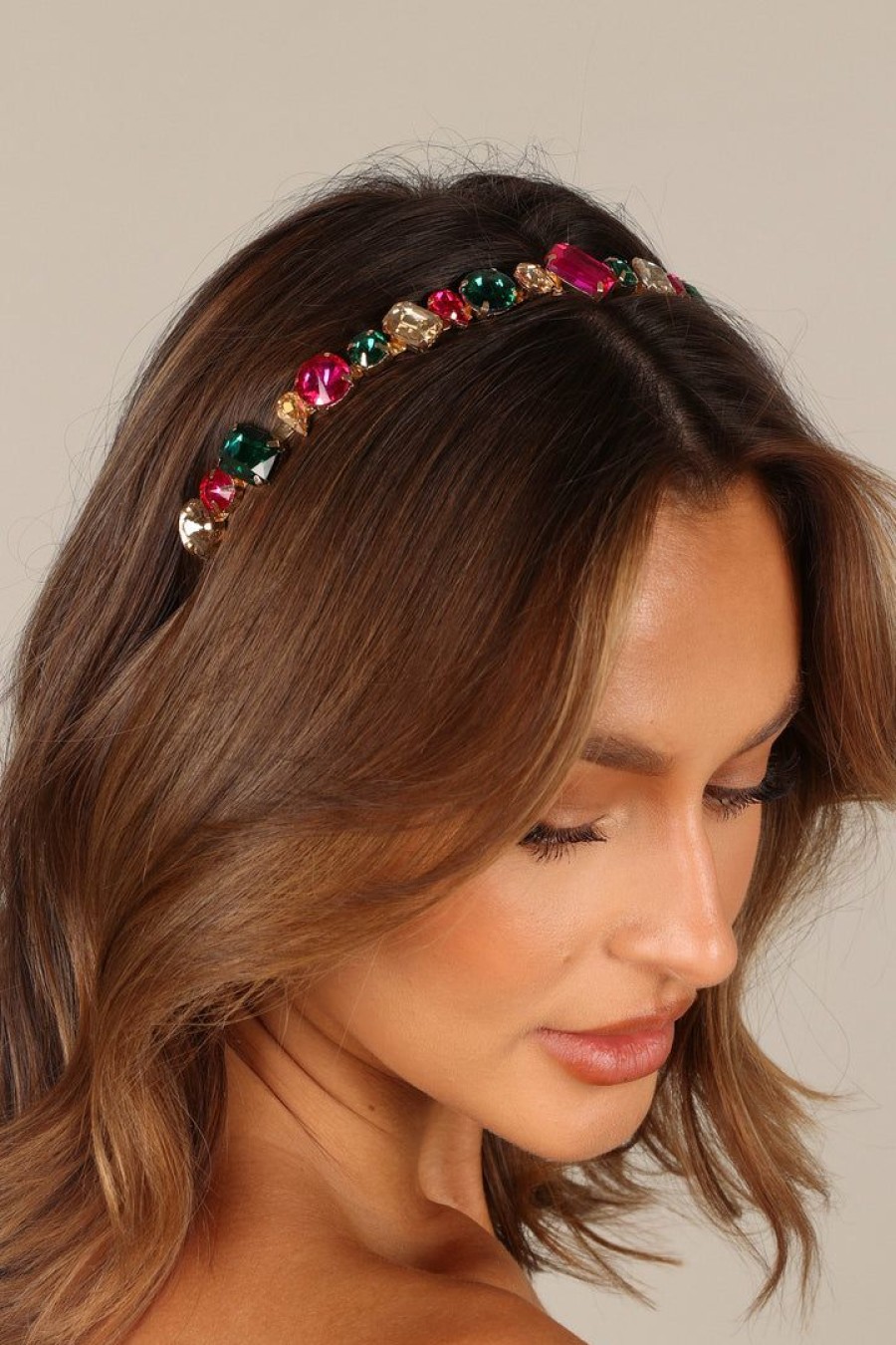 Shoes & Accessories * | Petal & Pup Best Sellers Pia Jeweled Headband Multi