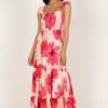 Dresses * | Petal & Pup High Quality Tilly Shirred Maxi Dress Pink