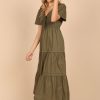 Dresses * | Petal & Pup Best Sellers Madelyn Tiered Maxi Dress Olive