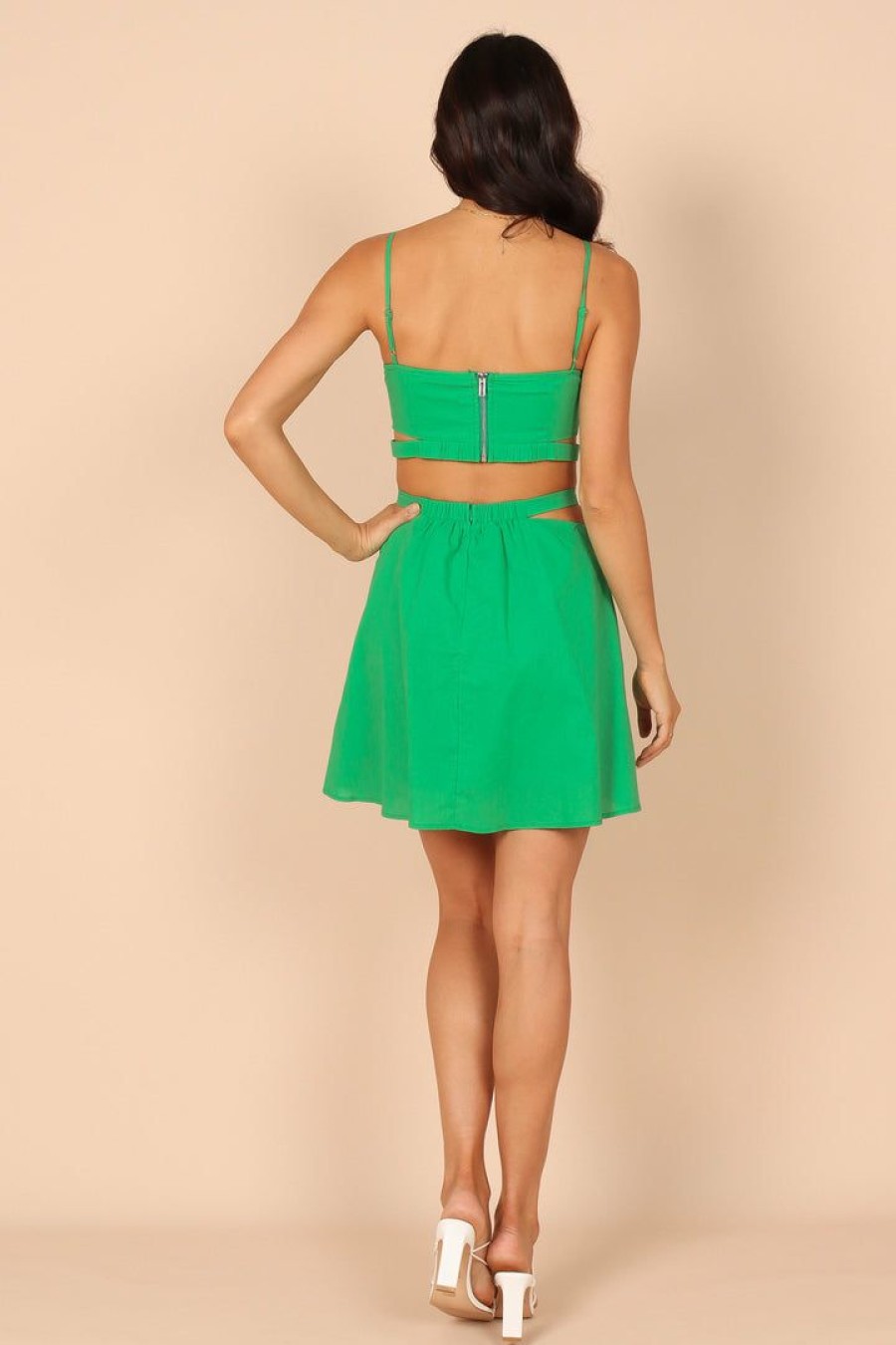 Clothing * | Petal & Pup Online Julia Mini Skirt Green