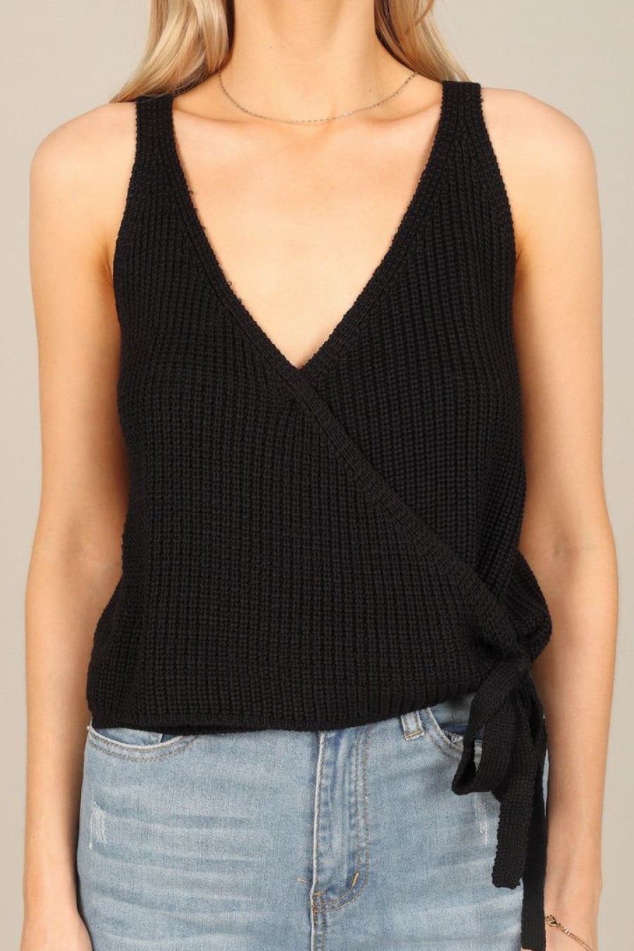 Clothing * | Petal & Pup Best Quality Naomi Wrap Top Black