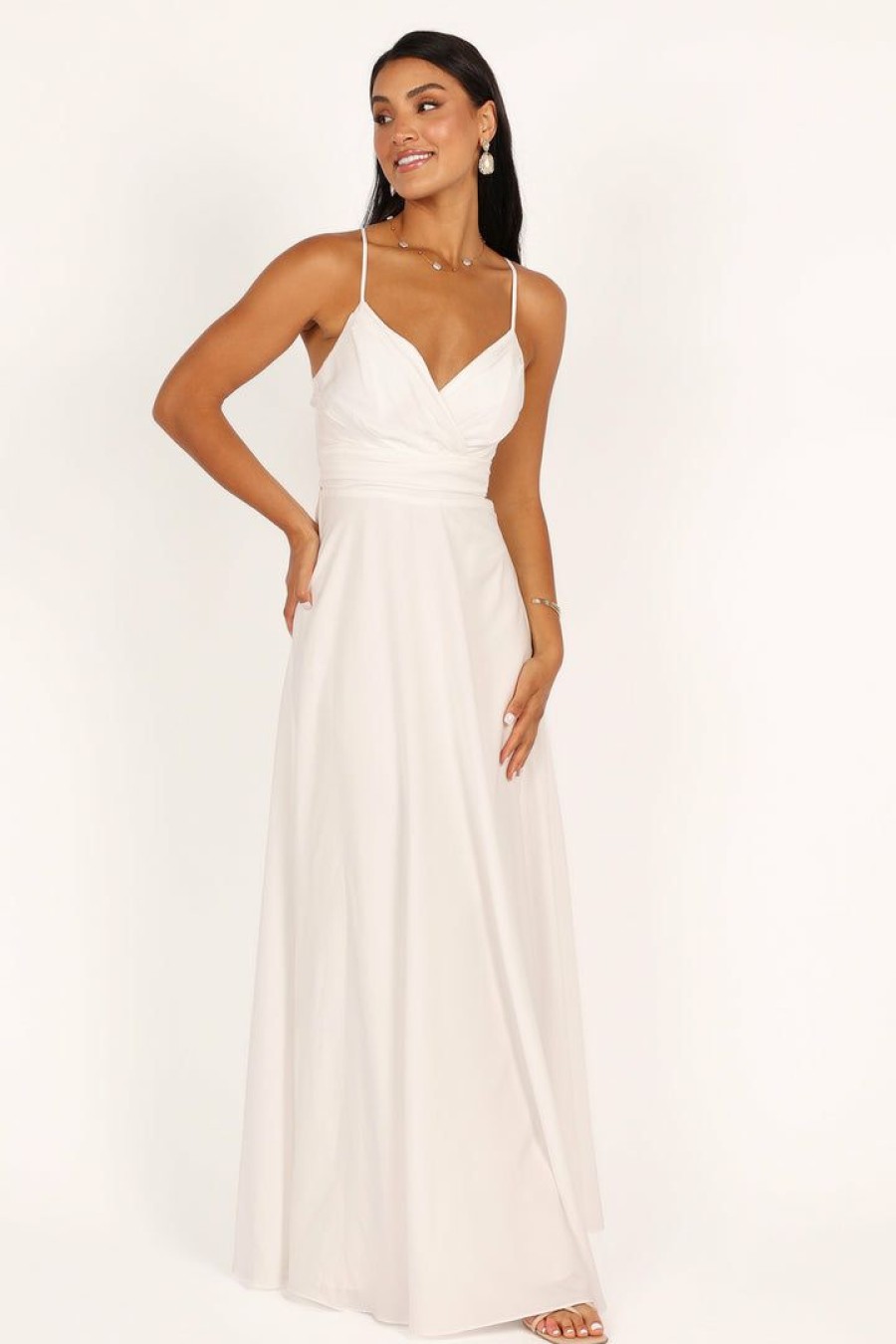 Clothing * | Petal & Pup Outlet Sale Manda Maxi Dress Off White