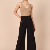 Clothing * | Petal & Pup Hot Sell Tommy High Waisted Wide Leg Pants Black