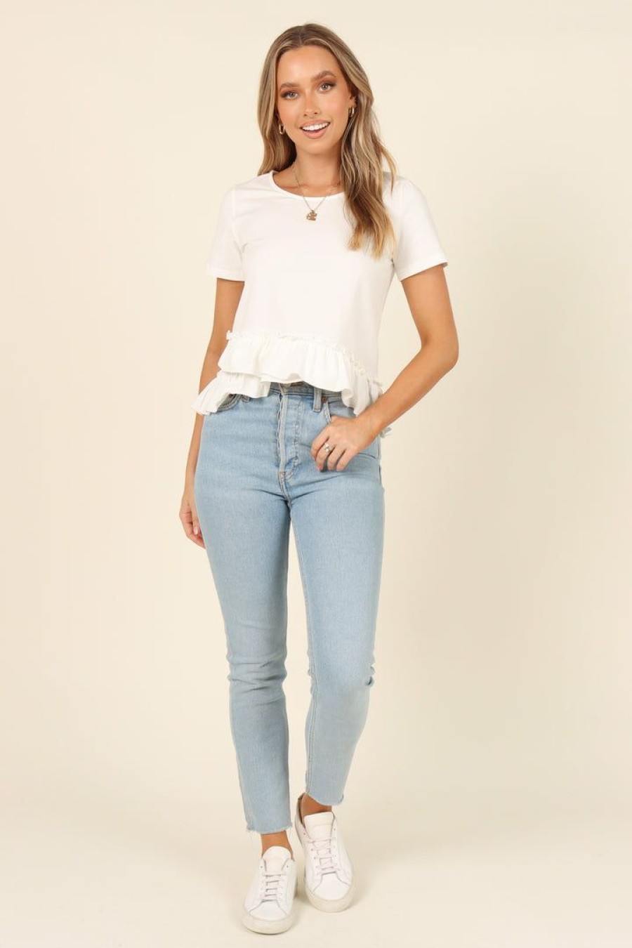 Clothing * | Petal & Pup Outlet Sale Thea Top White