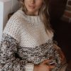 Clothing * | Petal & Pup Bargain Sale Paula Chunky Knit Sweater Ivory