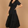 Dresses * | Petal & Pup Bargain Sale Madelyn Tiered Maxi Dress Black