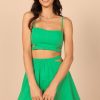 Clothing * | Petal & Pup High Quality Julia Cropped Top Green