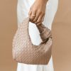 Shoes & Accessories * | Petal & Pup Best Quality Alma Woven Shoulder Bag Beige