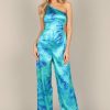 Clothing * | Petal & Pup Cheap Online Florina Jumpsuit Blue/Green