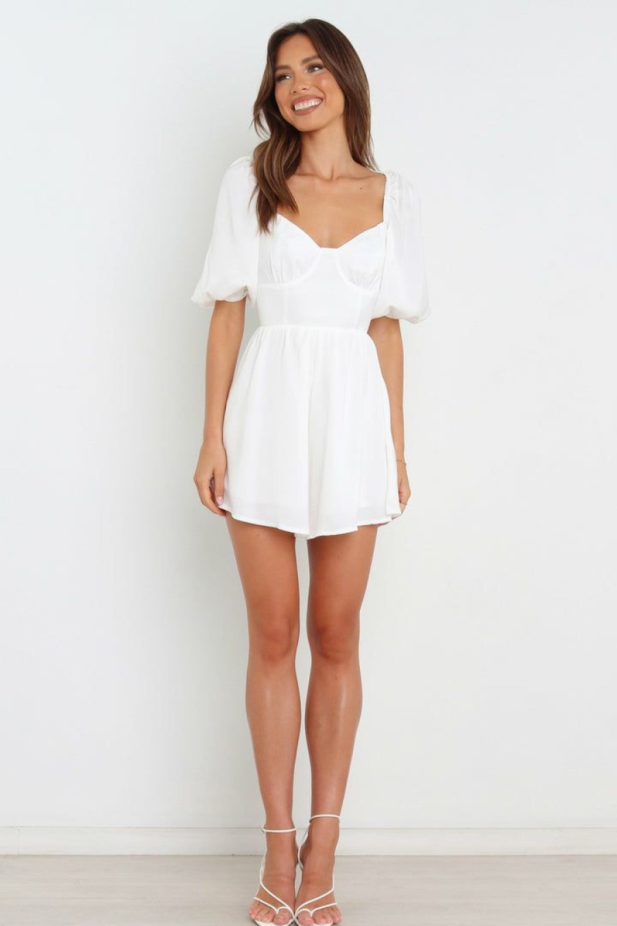 Clothing * | Petal & Pup Best Sellers Billie Playsuit White