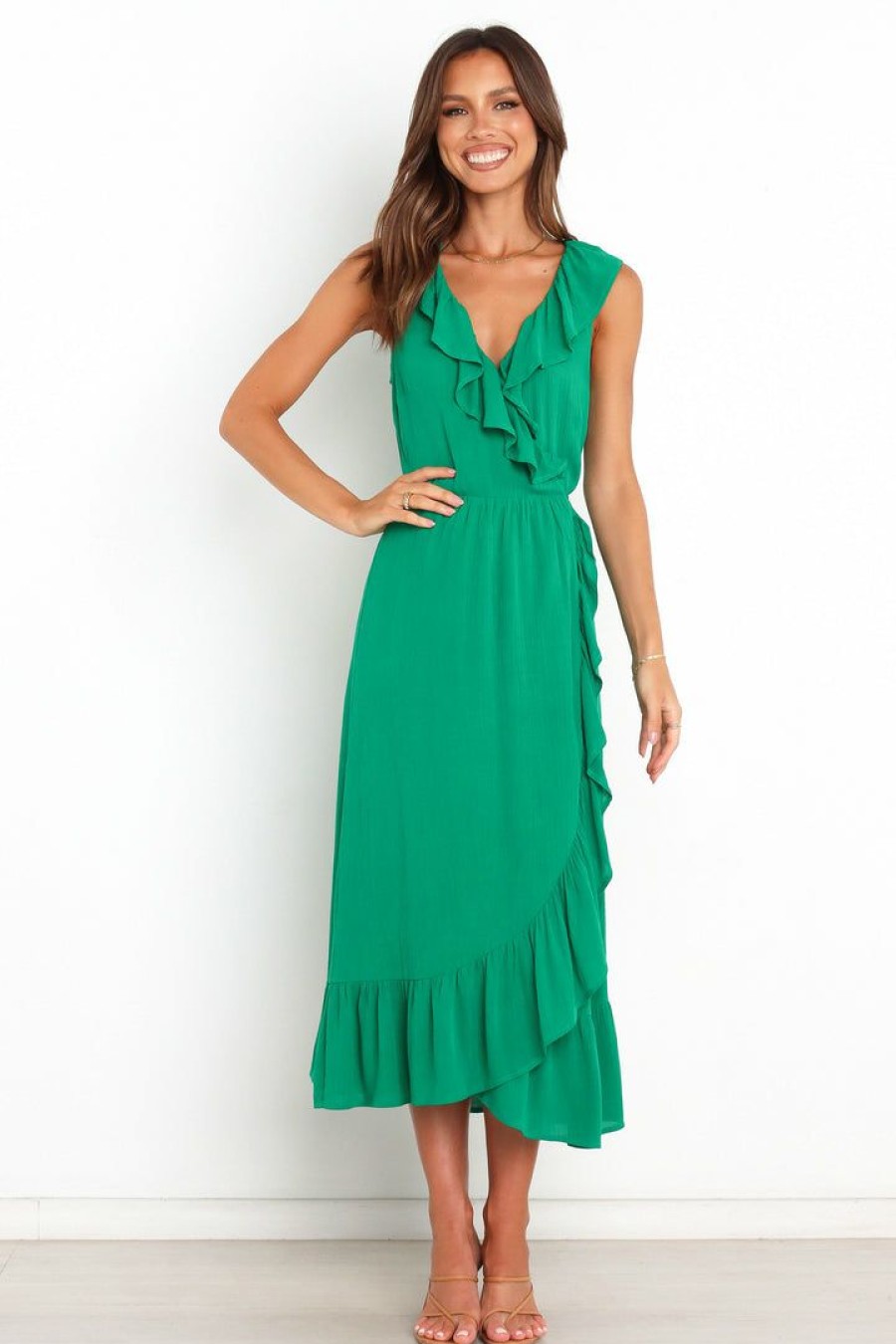 Clothing * | Petal & Pup Outlet Sale Mariska Dress Green