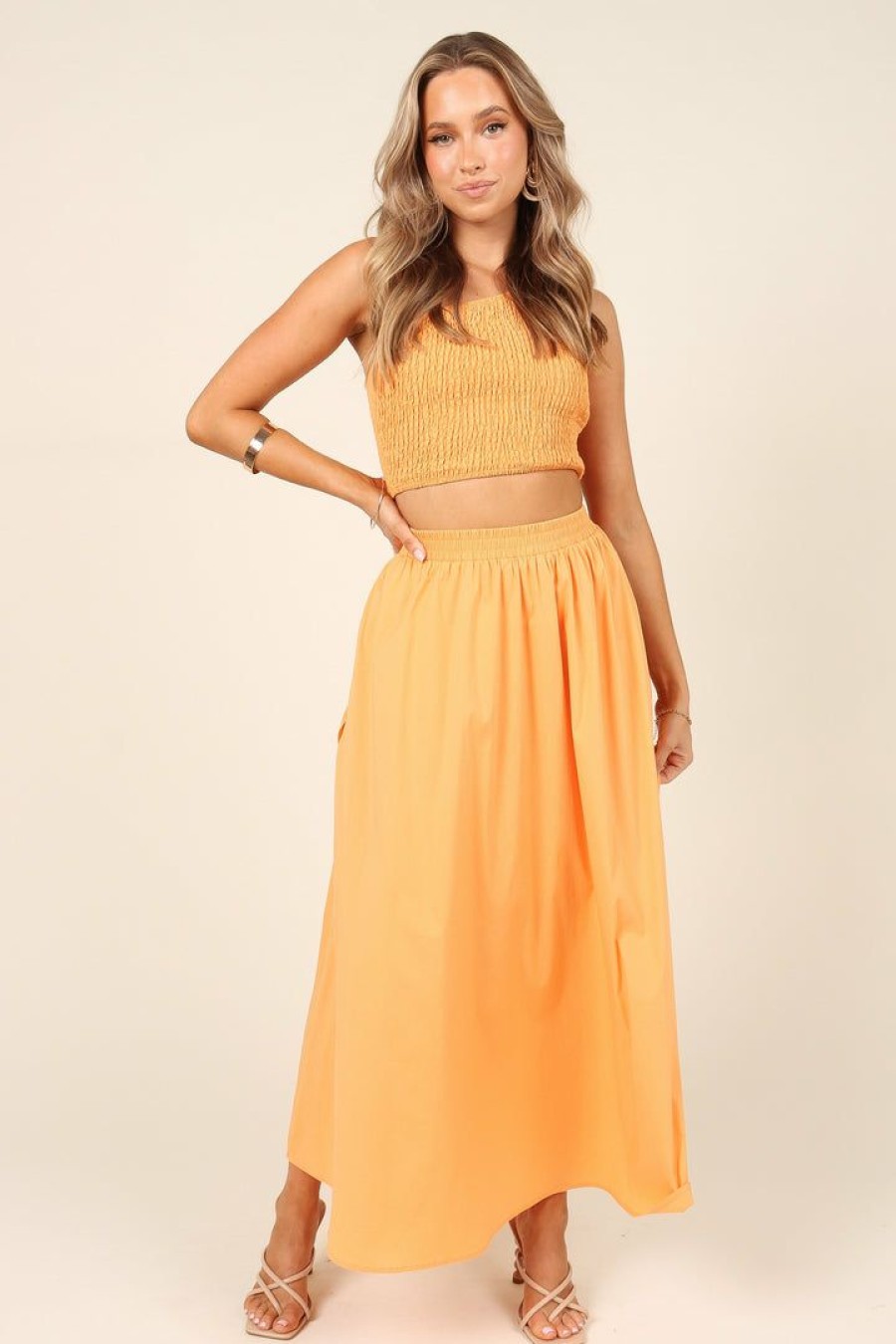 Clothing * | Petal & Pup Online Molly Skirt Orange