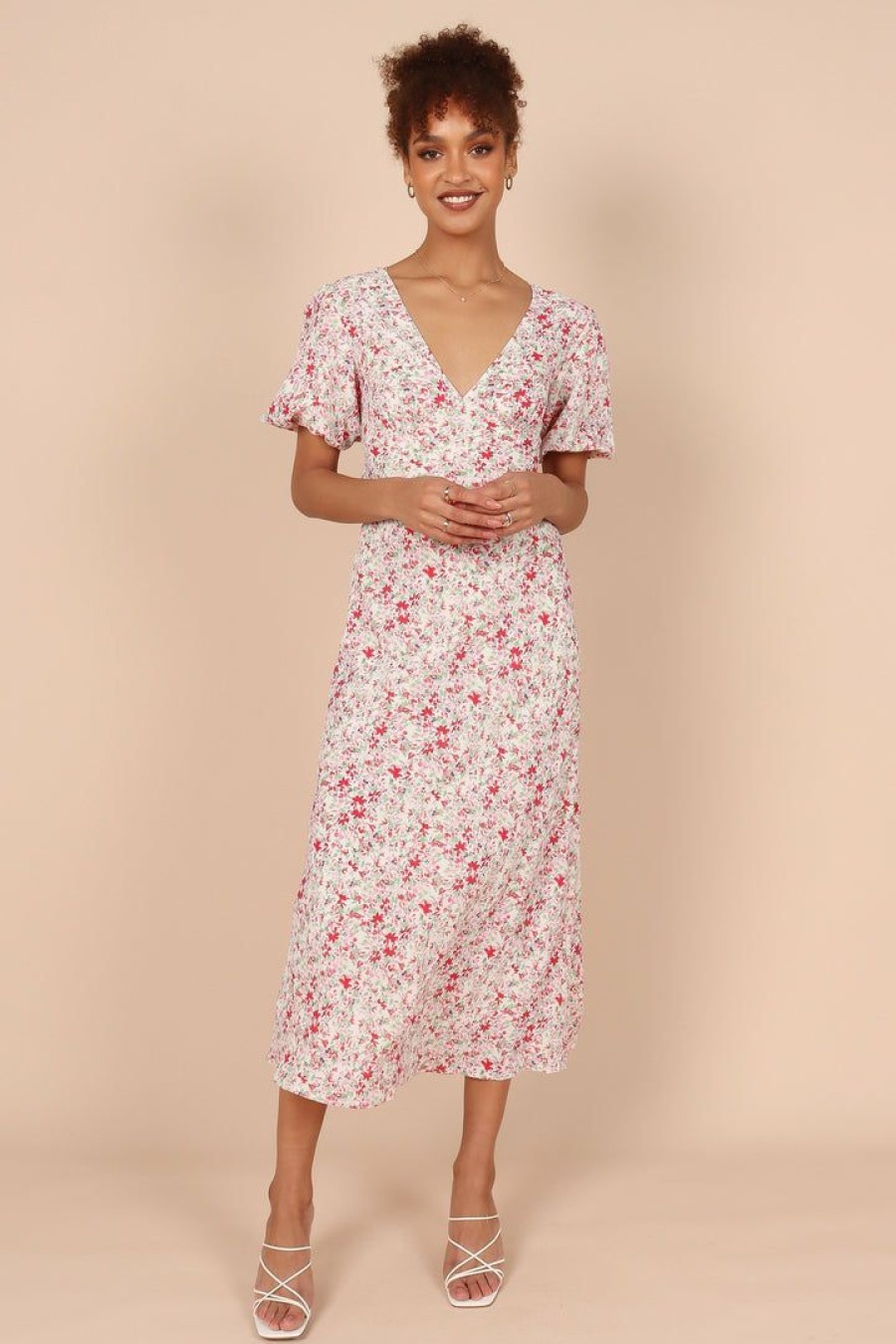 Dresses * | Petal & Pup Best Quality Marlena Dress Red Floral