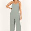 Clothing * | Petal & Pup Promotions Rhanni Straight Leg Jumpsuit Sage