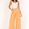 Clothing * | Petal & Pup Best Sellers Felix Wide Leg Pants Orange