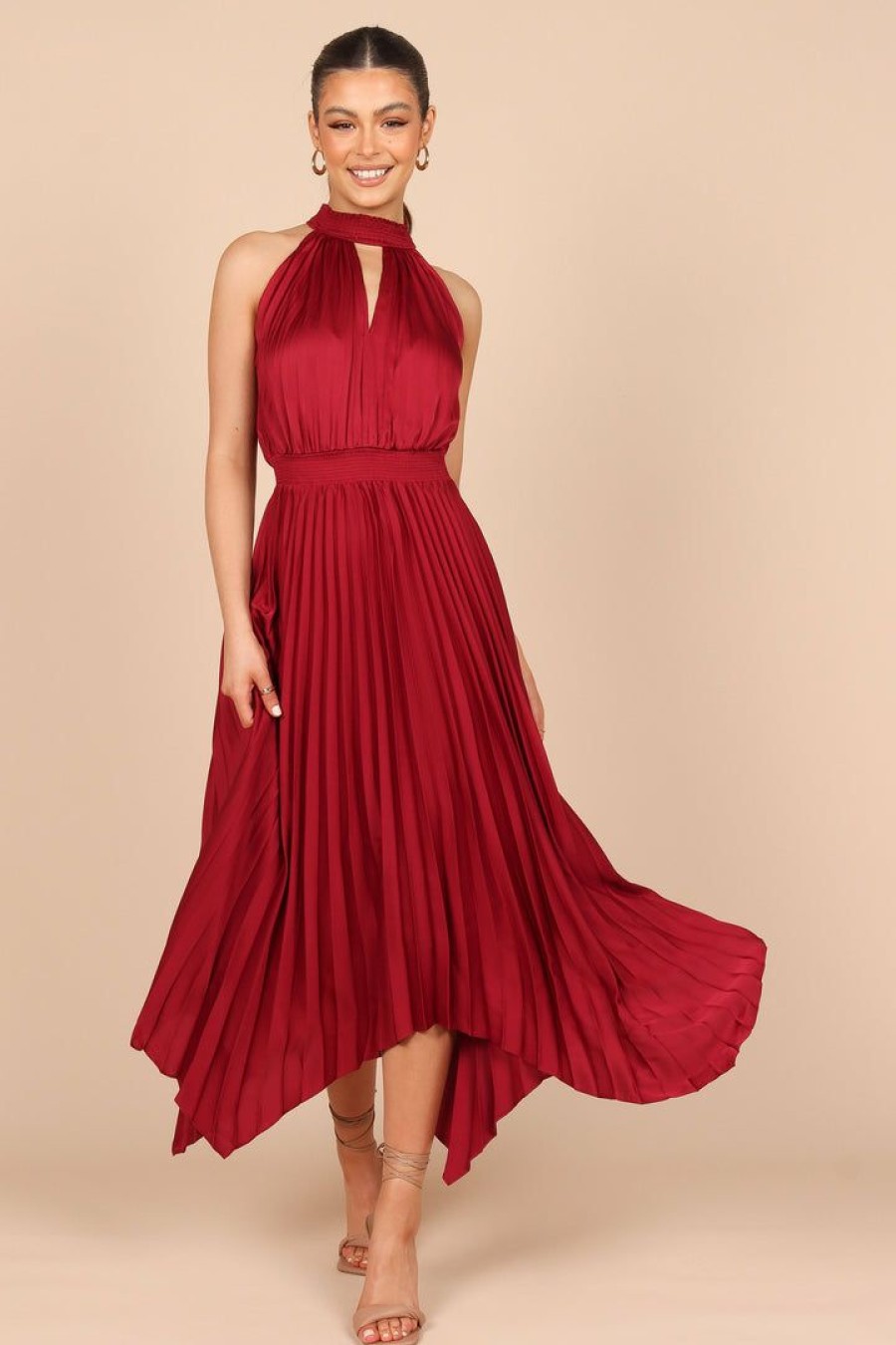 Clothing * | Petal & Pup Typical Style Dominique Dress Wine