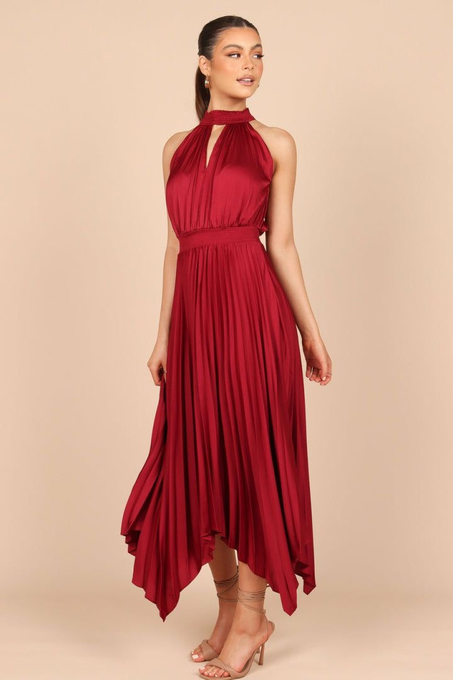 Clothing * | Petal & Pup Typical Style Dominique Dress Wine