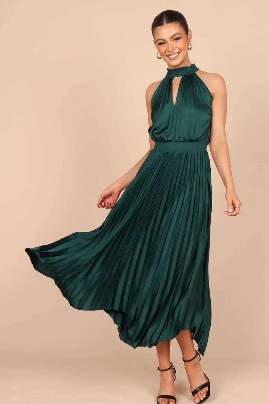 Clothing * | Petal & Pup Bargain Sale Dominique Dress Emerald