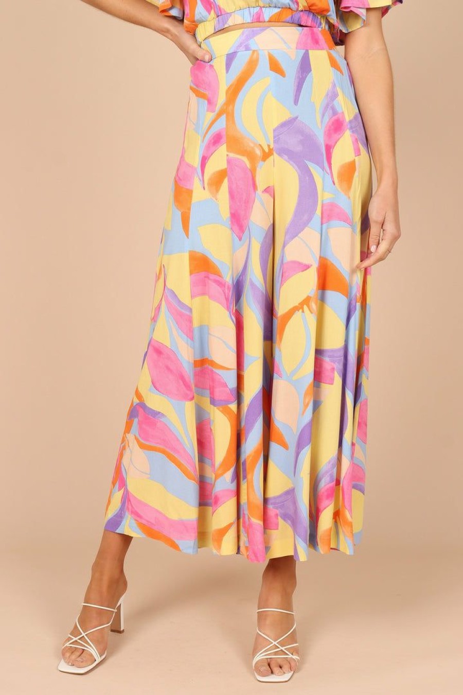 Clothing * | Petal & Pup Best Sellers Luis Wide Leg Pants Blue Multi