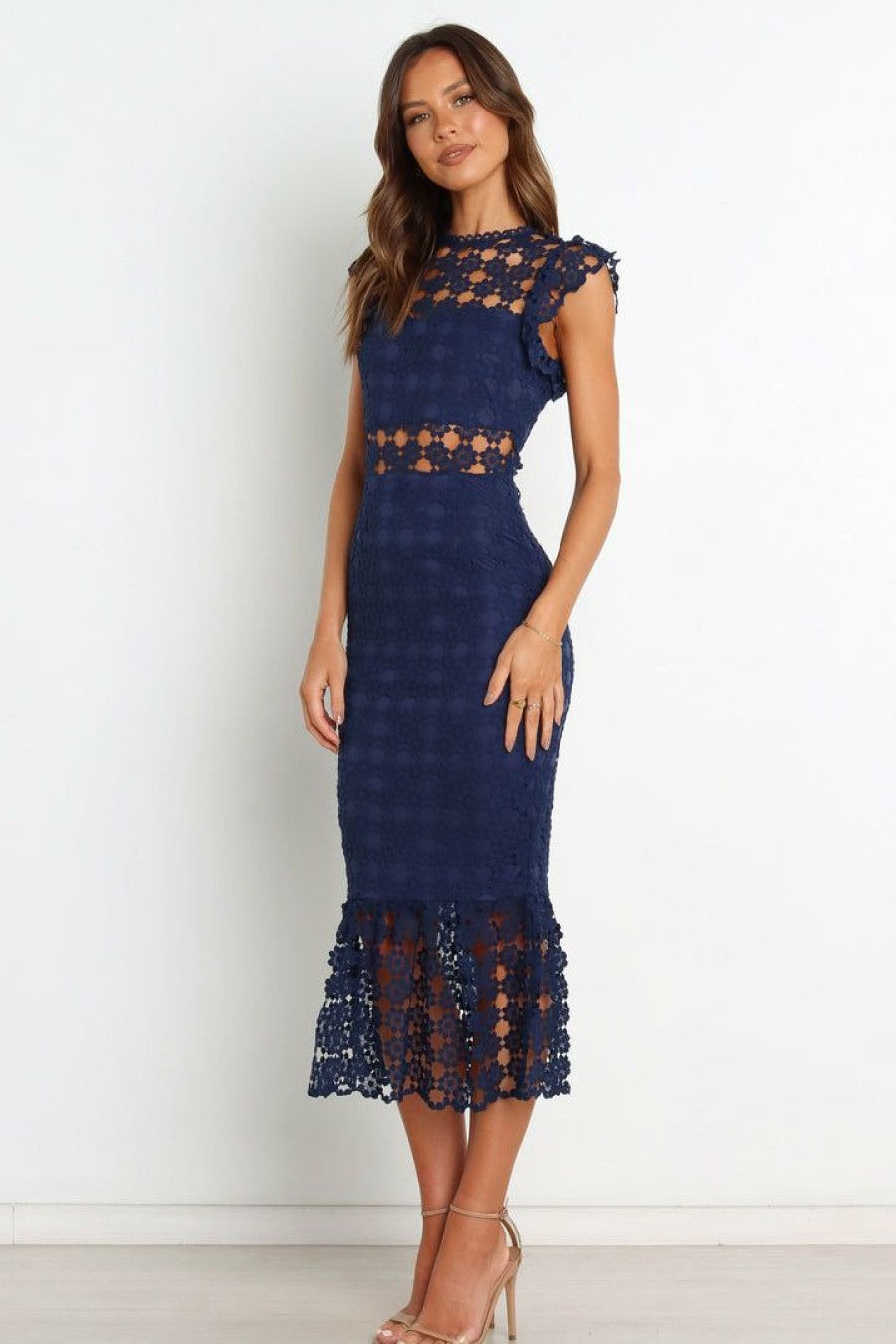 Clothing * | Petal & Pup Hot Sell Lauren Dress Navy