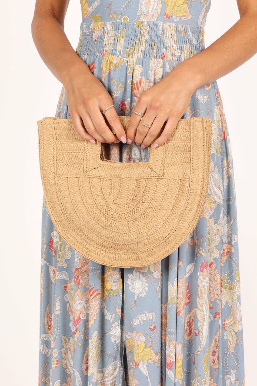 Shoes & Accessories * | Petal & Pup Top Sellers Oakleigh Straw Bag Natural