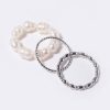 Shoes & Accessories * | Petal & Pup Official Pearl Ring Set Silver