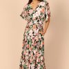 Dresses * | Petal & Pup Official Cautilina Maxi Dress Peach Floral