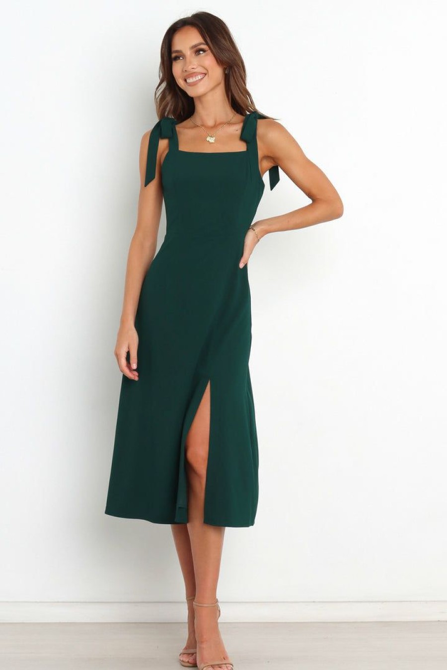 Clothing * | Petal & Pup Hot Sell Laurel Dress Emerald