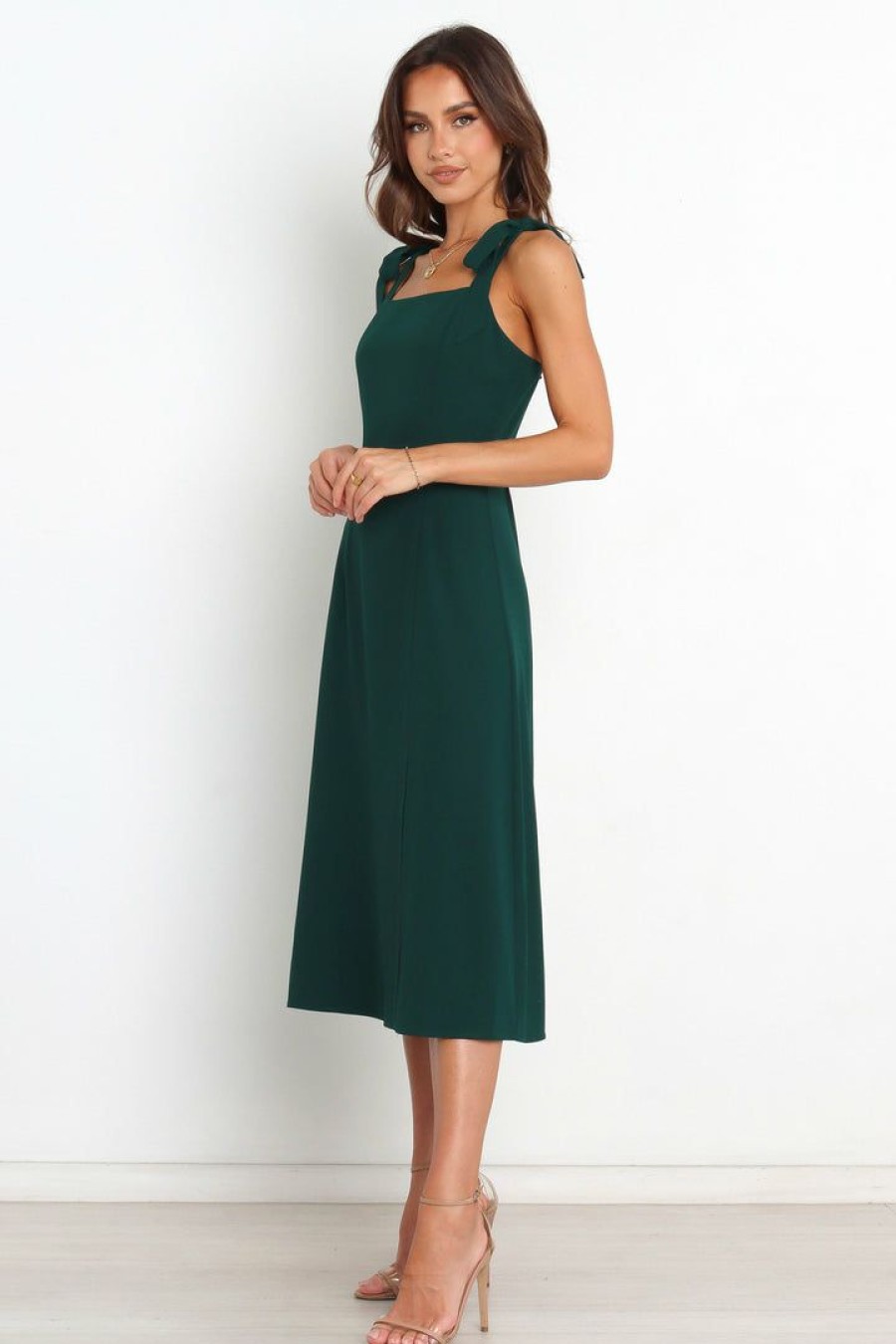 Clothing * | Petal & Pup Hot Sell Laurel Dress Emerald