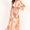 Dresses * | Petal & Pup Best Sellers Laquin Long Sleeve Maxi Dress Pink