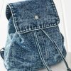 Shoes & Accessories * | Petal & Pup Official Vintage Washed Mini Backpack Denim