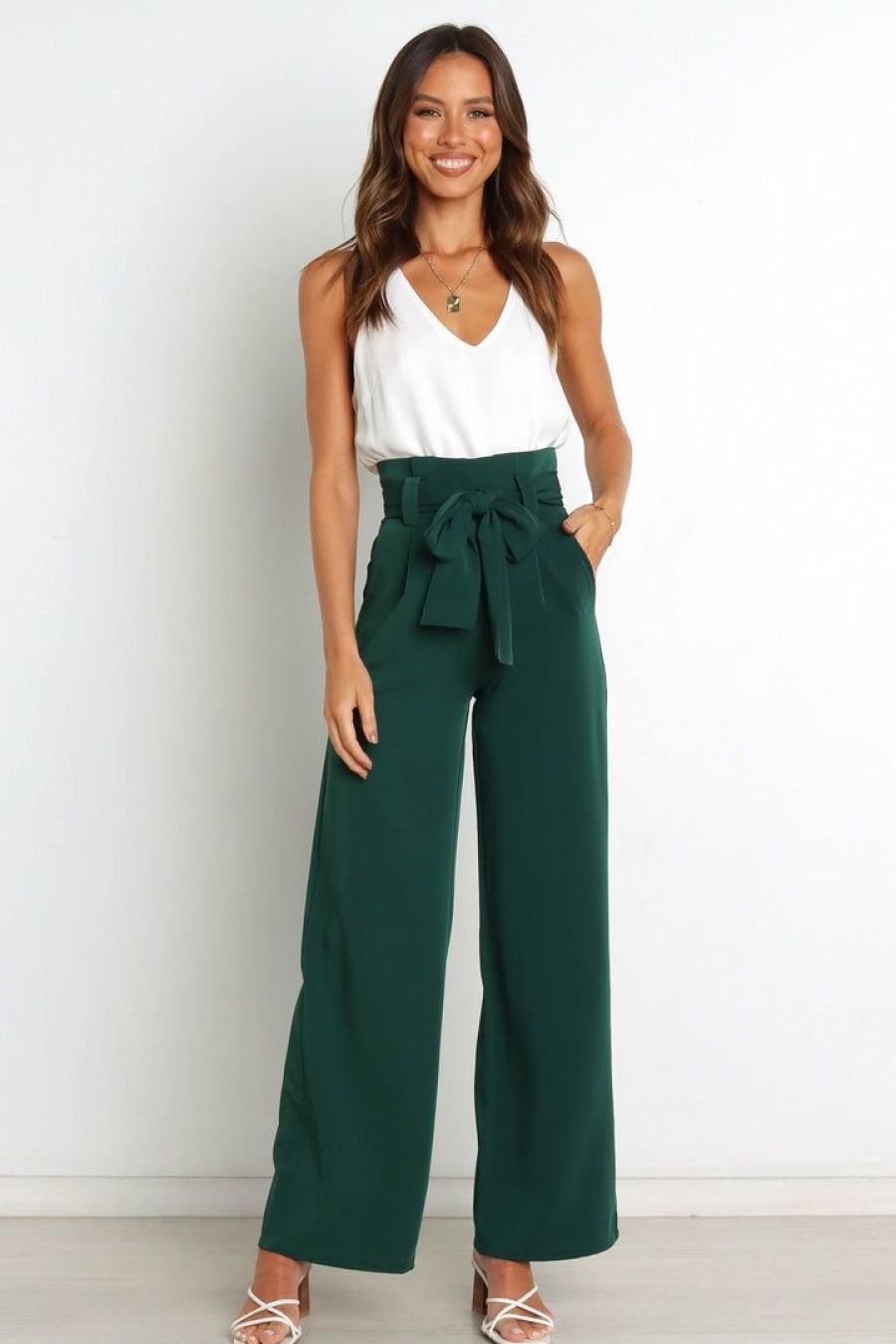 Clothing * | Petal & Pup Discount Kieran Pants Emerald Green