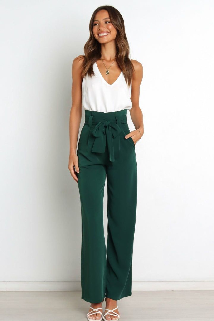 Clothing * | Petal & Pup Discount Kieran Pants Emerald Green